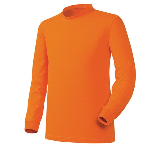 30수 라운드 긴팔 티셔츠(오렌지색)